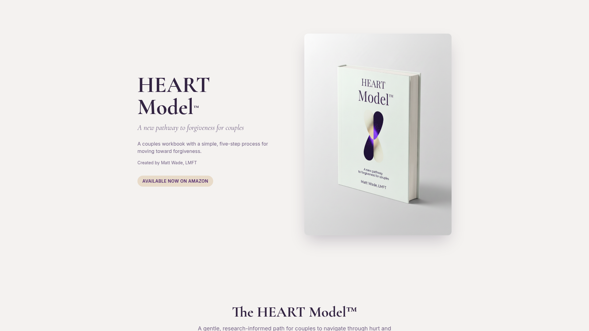 Heart Model Book website preview